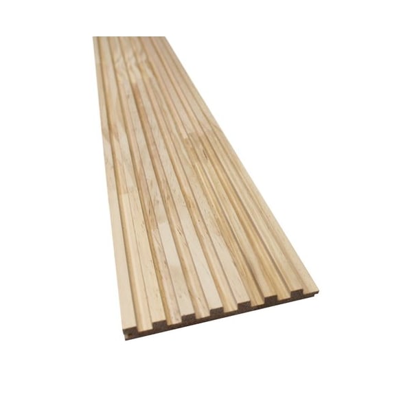 Ejoy Unfinished Slat Wood Panels for Walls, Paint and Stain Grade - Sleek, 4PK WWC7G-0000 - main